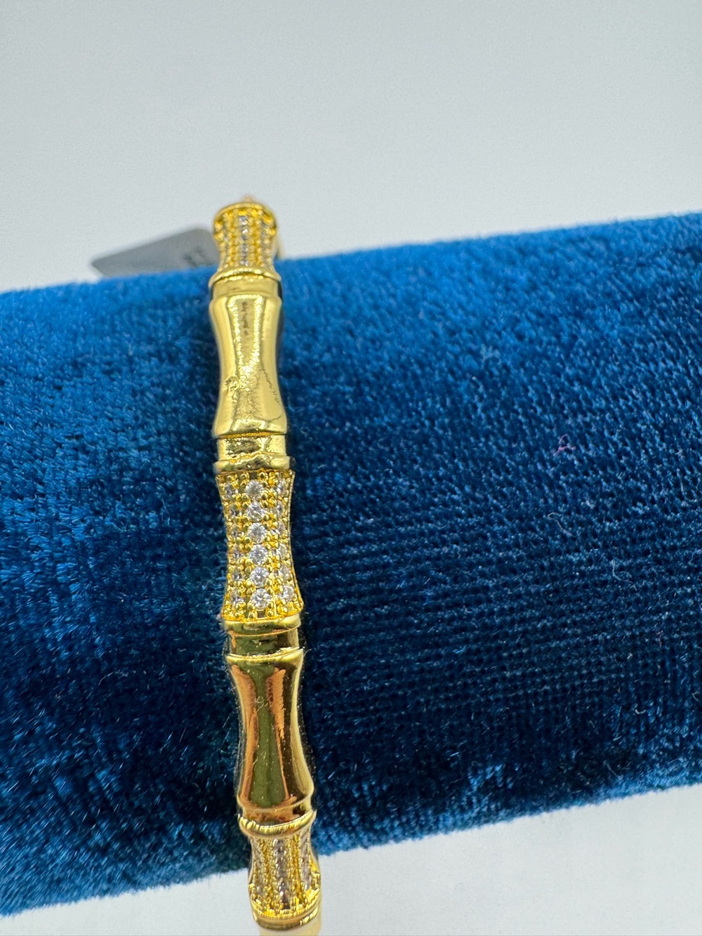 14k Bamboo Bangle - Picture 6 of 11